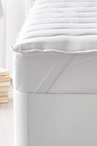 Surmatelas 3 cm Ecolofil en fibres creuses siliconées et microfibres