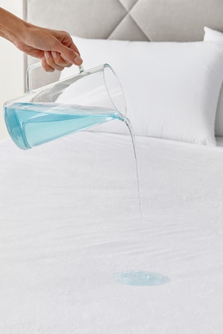 Protège-matelas en tissu éponge anti-acariens
