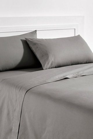 Parure de draps en coton 59 fils/cm² - Gris