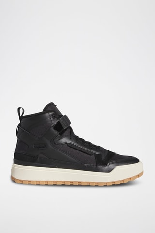 Chaussures montantes de basketball en cuir Forum - Noir