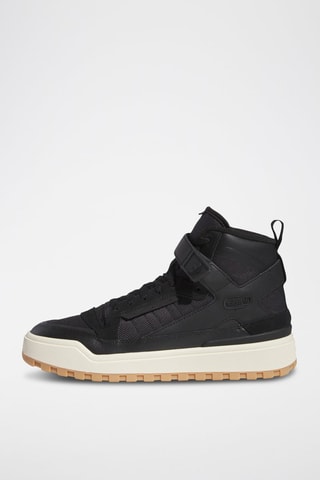 Chaussures montantes de basketball en cuir Forum - Noir