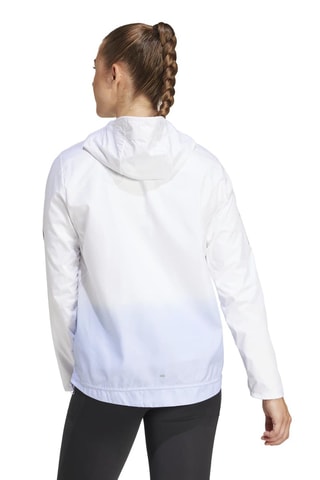 Veste de running à capuche OTR - Blanc