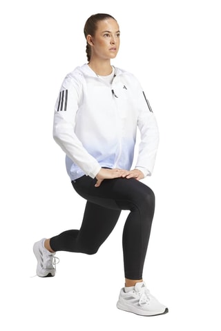 Veste de running à capuche OTR - Blanc