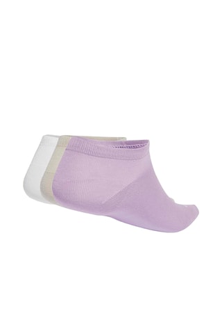 3 paires de chaussettes Essentials Linear - Violet et blanc