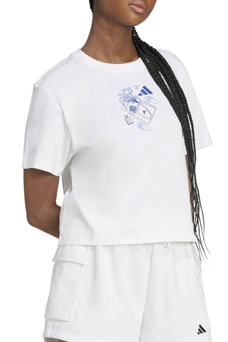 T-shirt loose d’entraînement Table - Blanc