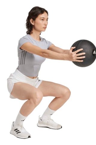 T-shirt tight d’entraînement Shine Baby - Gris