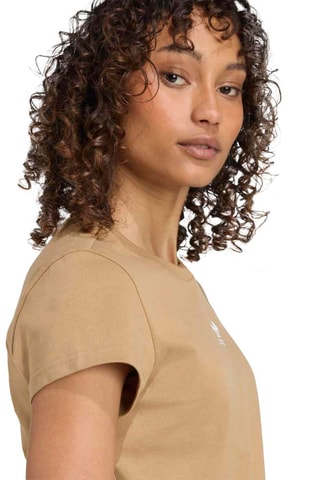 T-shirt slim Essentials- Marron