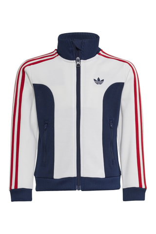 Veste et pantalon de survêtement AOP - Blanc et bleu foncé