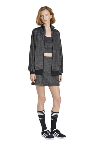 Jupe trapèze Lurex - Noir