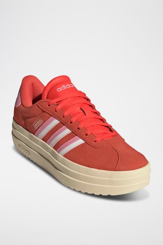 Baskets plateformes en cuir VL Court Bold - Rouge