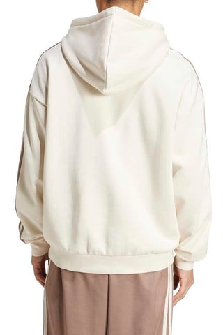 Sweat loose à capuche - Écru