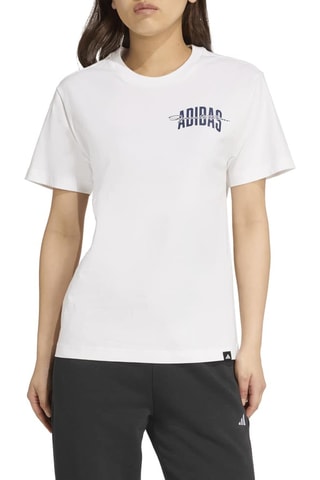 T-shirt regular d’entraînement Collegiate - Blanc