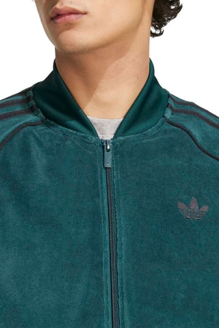 Veste en velours SST Adicolor - Vert foncé