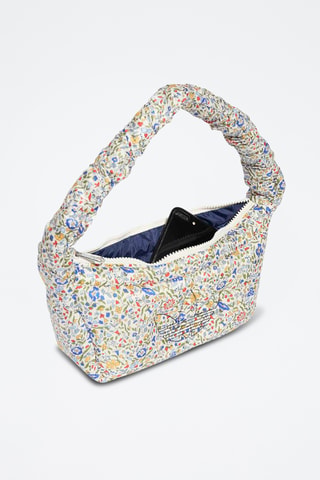 Sac porté épaule Liberty - Blanc et jaune