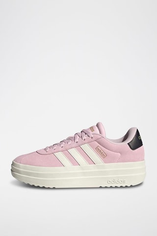 Baskets plateformes en nubuck Court - Rose