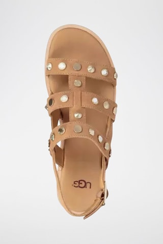 Sandales en nubuck - UGG - Beige et argenté