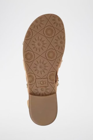 Sandales en nubuck - UGG - Beige et argenté