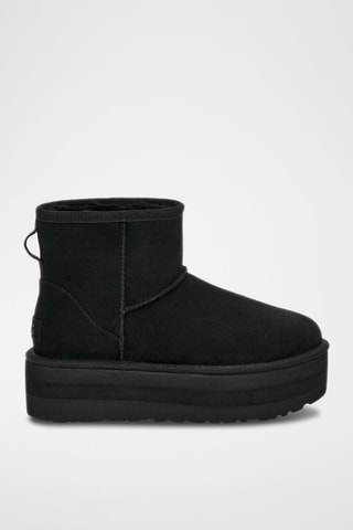 Bottines plateformes en nubuck Classic Mini - Noir