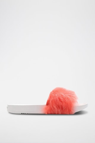 Mules en peau de mouton Royale - Corail