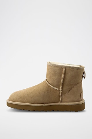 Bottines en cuir Classic Mini II - Beige