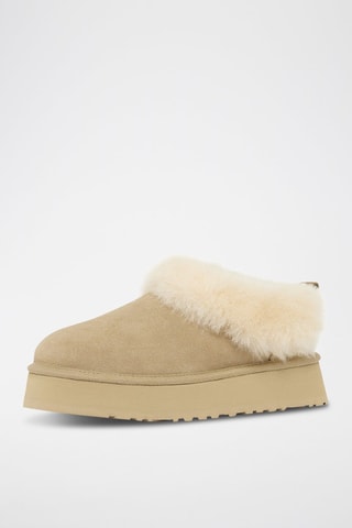 Bottines fourrées de randonnée en nubuck Tazzelle - Beige