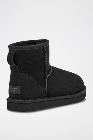 Bottines fourrées en nubuck Classic Mini Ii - Noir