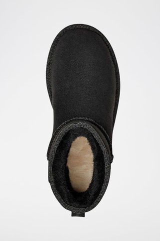 Bottines fourrées en nubuck Classic Mini Ii - Noir