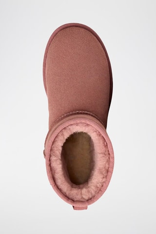 Bottines fourrées en nubuck Classic Mini Ii - Rose