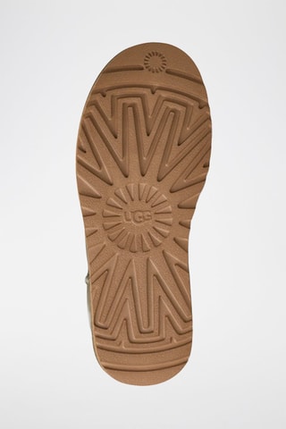 Bottines fourrées en nubuck Classic Mini Ii - Beige et vert