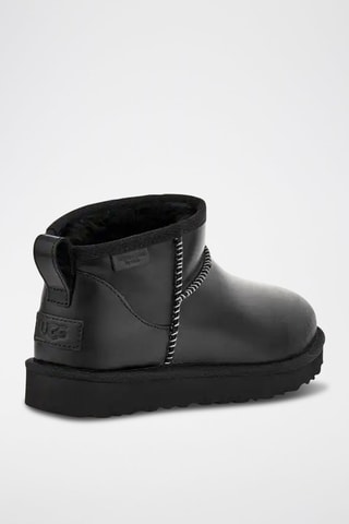 Bottines fourrées de randonnée en cuir Ultra Mini - Noir