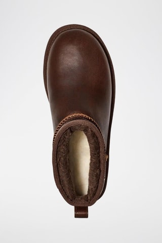 Bottines fourrées de randonnée en cuir Ultra Mini - Marron