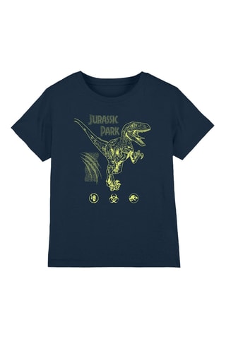 T-shirt Jurassic Park - Marineblauw