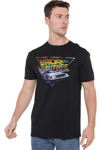 T-shirt Back to The Future - Zwart