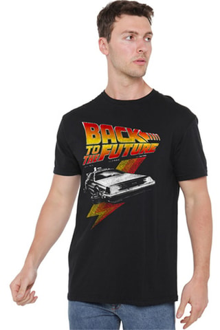 T-shirt Back to The Future - Zwart