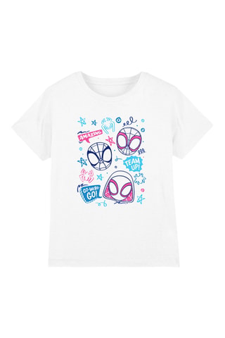 T-shirt Spidey en zijn Vrienden Marvel - Wit