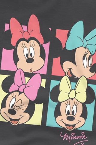T-shirt Minnie Disney - Donkergrijs