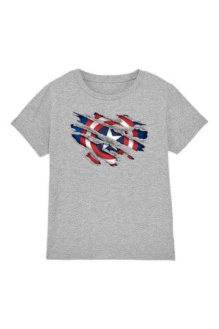 T-shirt Captain America Avengers Marvel - Grijs