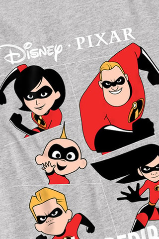 T-shirt The Invincibles Disney Pixar - Grijs