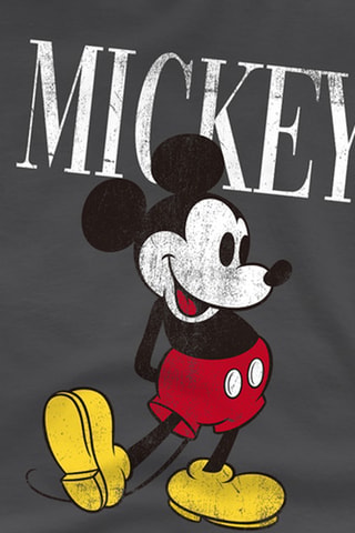 T-shirt Mickey Disney - Donkergrijs