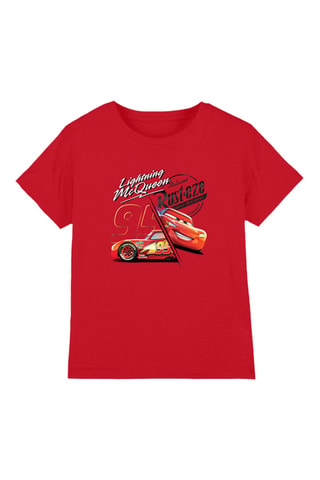 T-shirt Flash McQueen Cars Disney Pixar - Rood