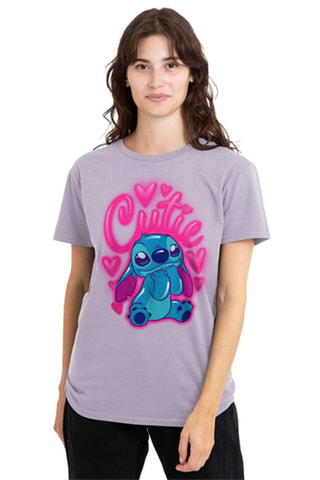 T-shirt Stitch Lilo en Stitch Disney - Paars