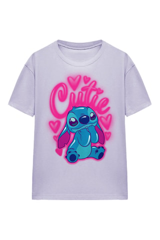 T-shirt Stitch Lilo en Stitch Disney - Paars