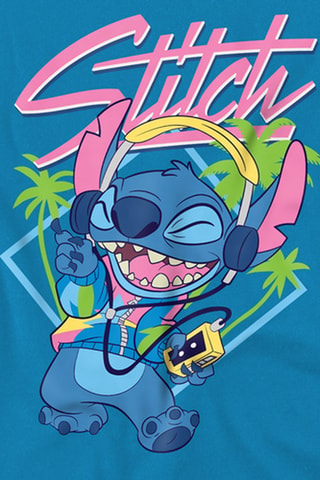 T-shirt Stitch Lilo en Stitch Disney - Turquoise
