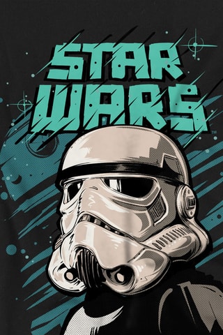 T-shirt Stormtrooper Star Wars - Zwart