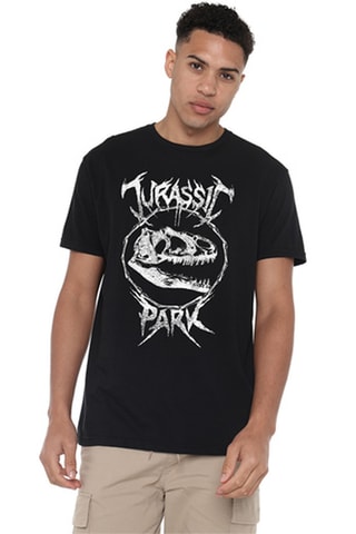 T-shirt Jurassic Park - Zwart