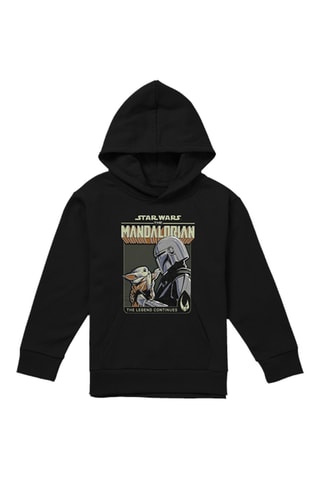 Sweater Met Capuchon Mando en Grogu The Mandalorian Star Wars - Zwart