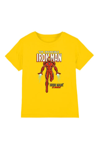 T-shirt Iron Man Avengers Marvel - Geel