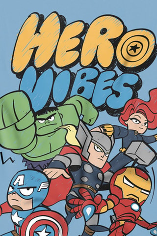 T-shirt Avengers Marvel - Lichtblauw