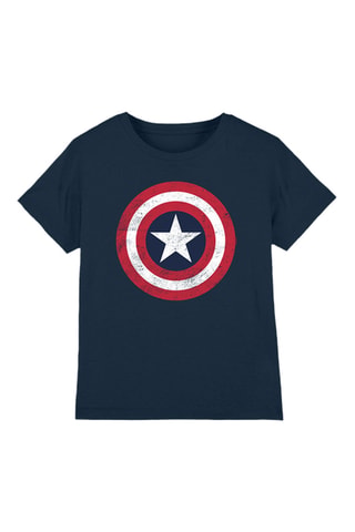 T-shirt Captain America Avengers Marvel - Marineblauw