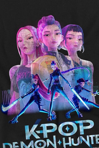 T-shirt KPop Demon Hunters - Zwart